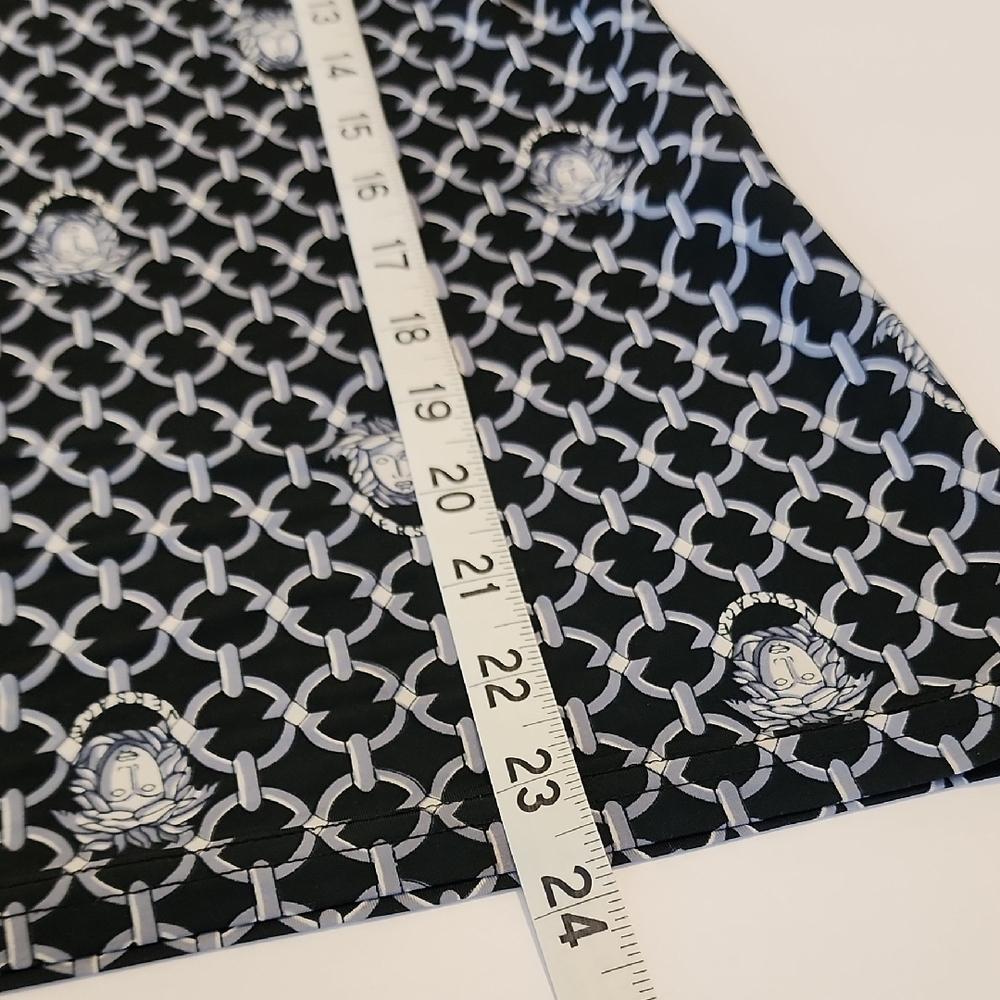 Versace Black and White Geometric Long Sleeve Top - Picture 13 of 15